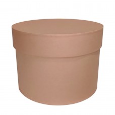 Коробка круглая, 19*19 см, цвет персиковый